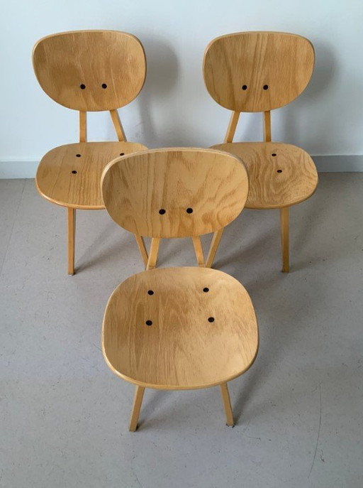 Tendo Mokko Houten Vintage Stoelen (3) – Junzo Sakakura