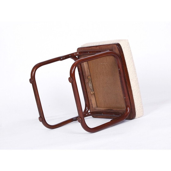 Image 1 of Vintage kruk in boucle van Josef Frank voor Thonet, jaren 1920
