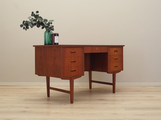 Image 1 of Teakhouten bureau, Deens ontwerp, jaren 1970, Productie: Denemarken