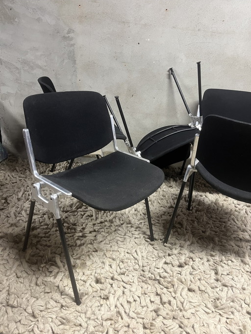 5X Castelli Axis 106 Giancarlo Piretti Eetkamerstoelen