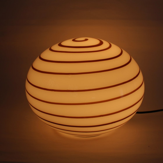 Image 1 of Grote XL Swirl Glazen Lamp