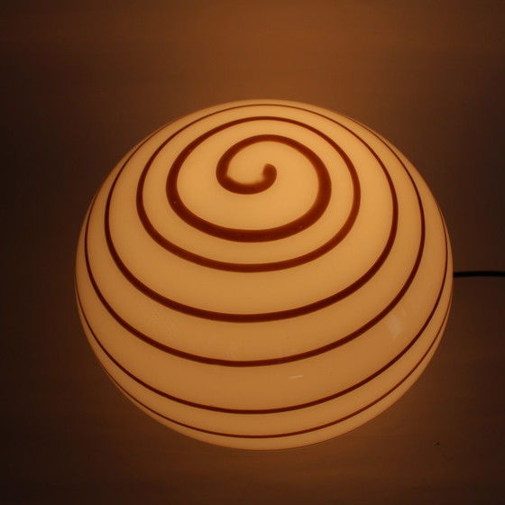 Image 1 of Grote XL Swirl Glazen Lamp