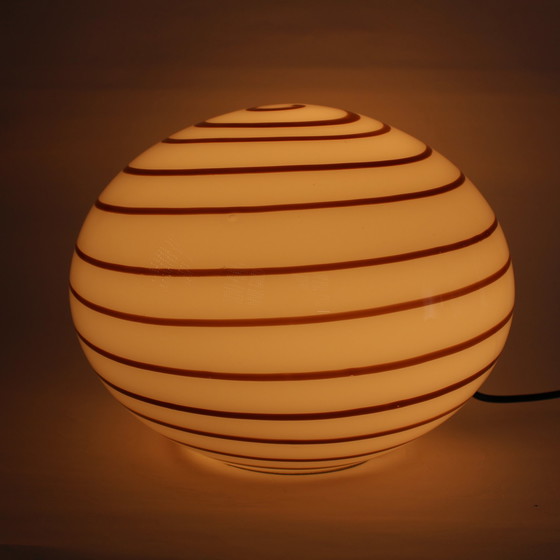 Image 1 of Grote XL Swirl Glazen Lamp