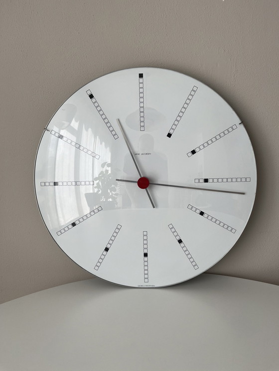 Image 1 of Bankers clock 48cm Arne Jacobsen, Georg Jensen