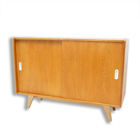 Image 1 of Vintage eiken U-452 dressoir van Jiří Jiroutek, Tsjecho-Slowakije 1960