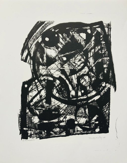 Wim Motz - 1958 Lithografie