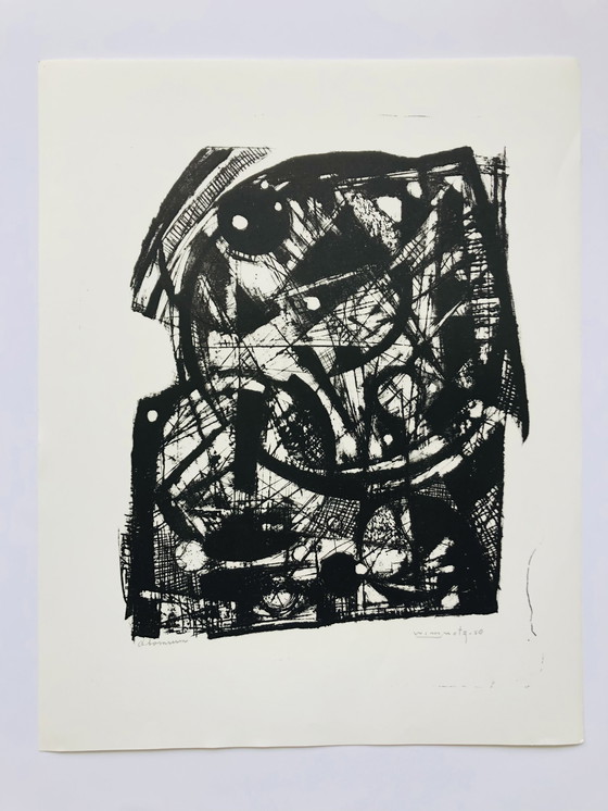 Image 1 of Wim Motz - 1958 Lithografie