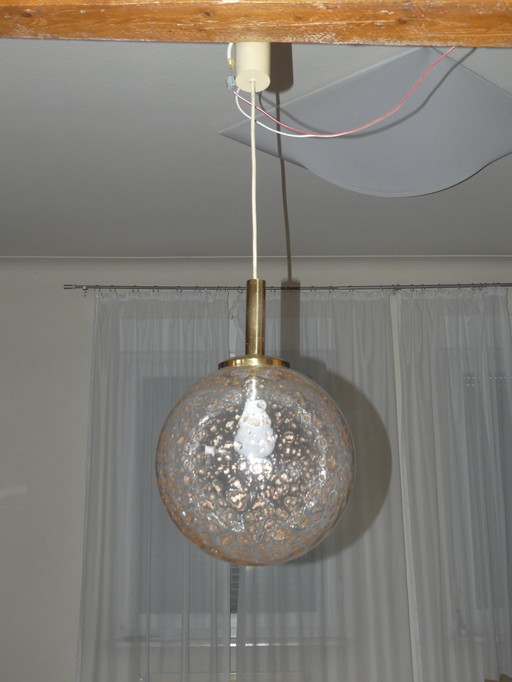 Plafondlamp globe licht goud insluitsels UK1aeb