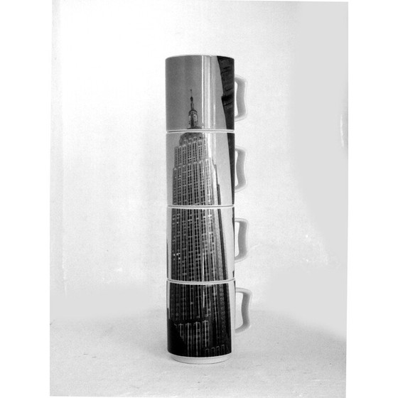 Image 1 of Set van 4 vintage keramische mokken van Warhol Andy voor Rosenthal, Duitsland 1970