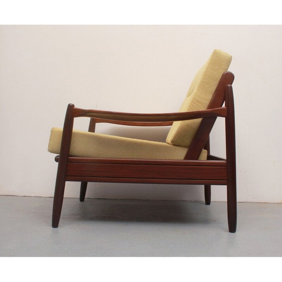 Image 1 of Vintage massief houten fauteuil, 1960
