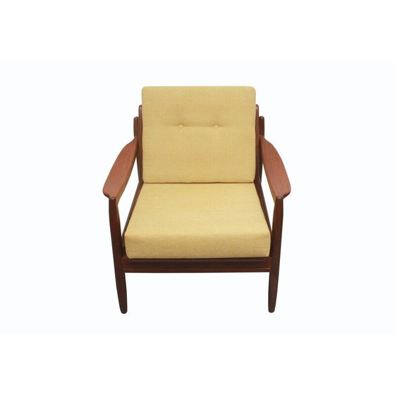 Image 1 of Vintage massief houten fauteuil, 1960