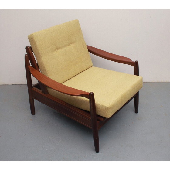 Image 1 of Vintage massief houten fauteuil, 1960