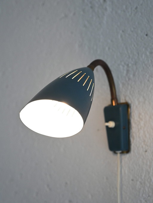 Scandinavische wandlamp 1960S - Vintage metalen verstelbare lamp