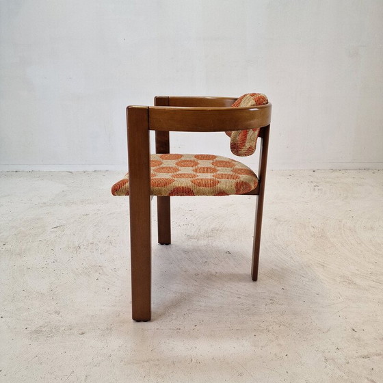 Image 1 of Set van 6 vintage fauteuils in prachtig hout, Italië 1960