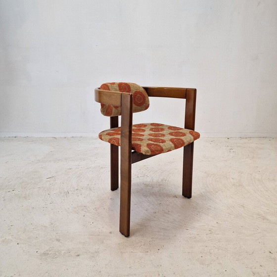 Image 1 of Set van 6 vintage fauteuils in prachtig hout, Italië 1960