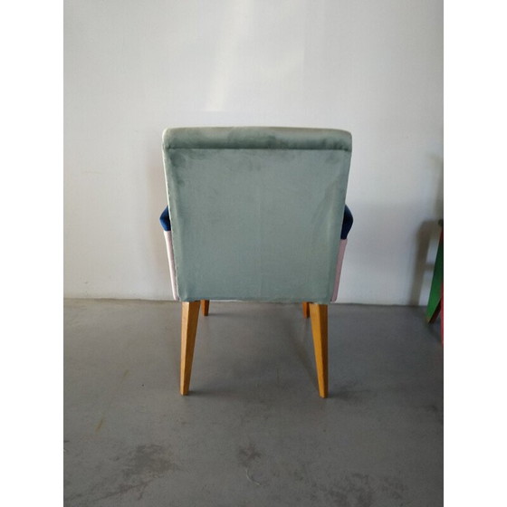 Image 1 of Vintage driekleurige fauteuil, Frankrijk 1950