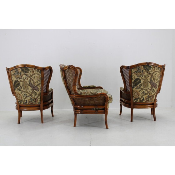 Image 1 of Vintage rotan woonkamer set, Italië 1960