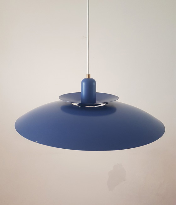 Image 1 of Vintage Deense Jeka Metaltryk schalenlamp