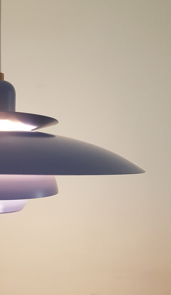 Image 1 of Vintage Deense Jeka Metaltryk schalenlamp