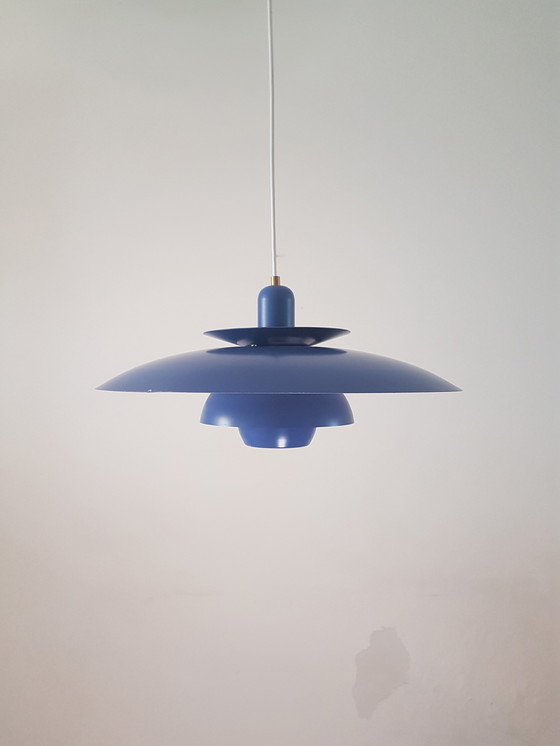 Image 1 of Vintage Deense Jeka Metaltryk schalenlamp