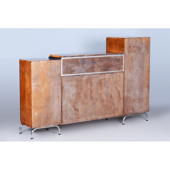 Image 1 of Vintage walnoten Bauhaus dressoir van Robert Slezak, Tsjechië 1930