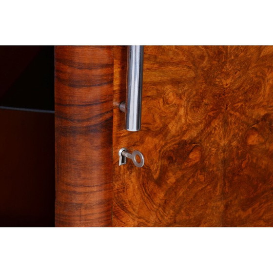 Image 1 of Vintage walnoten Bauhaus dressoir van Robert Slezak, Tsjechië 1930