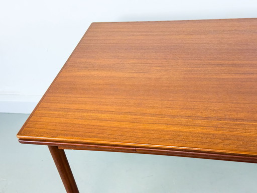 Deense uitschuifbare teakhouten eettafel, 1960S