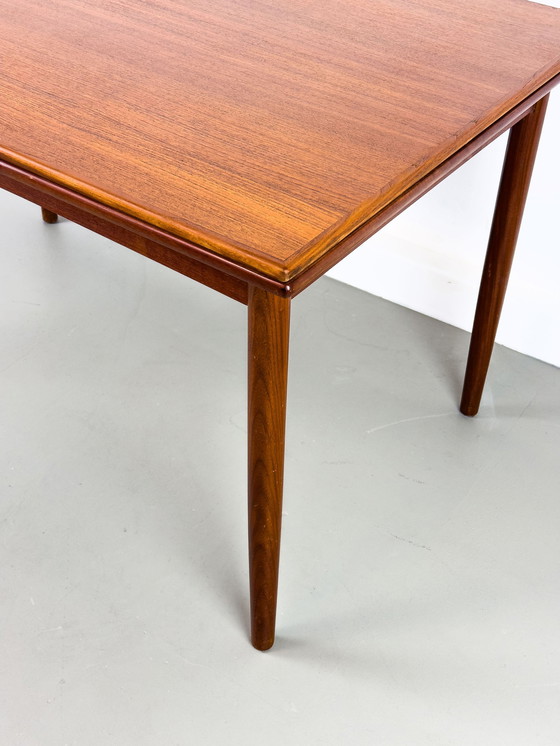 Image 1 of Deense uitschuifbare teakhouten eettafel, 1960S