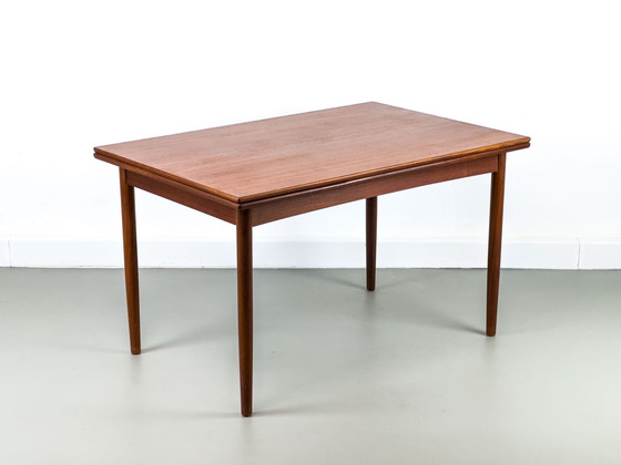 Image 1 of Deense uitschuifbare teakhouten eettafel, 1960S