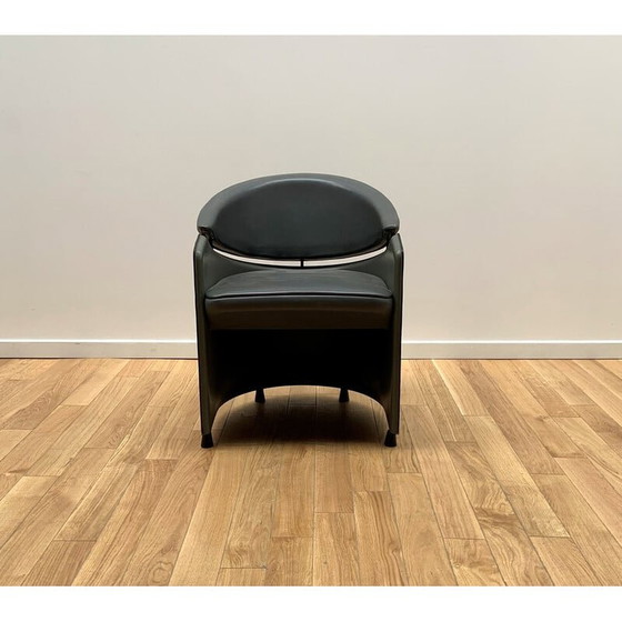 Image 1 of Vintage leren fauteuil van Matteo Grassi