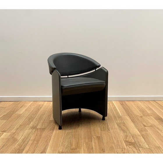 Image 1 of Vintage leren fauteuil van Matteo Grassi