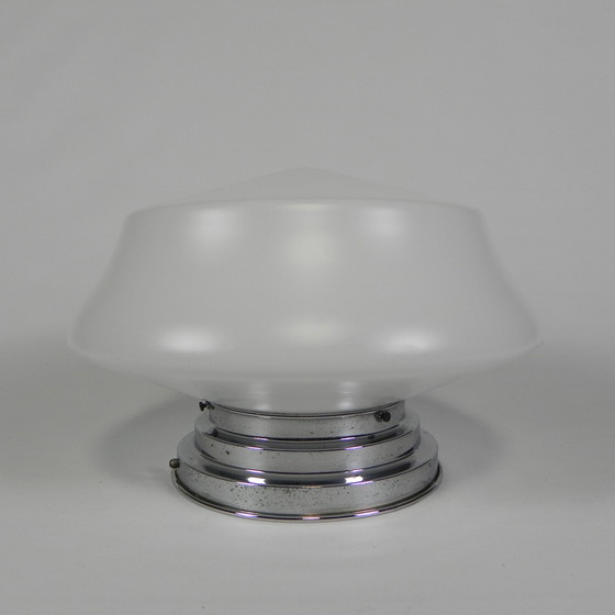 Image 1 of Grote Art Deco Plafondlamp, Jaren 30