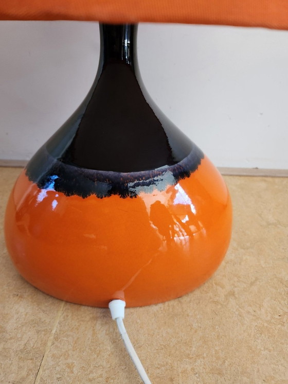 Image 1 of Roosendaal Studio Line Orange Porselein Lamp