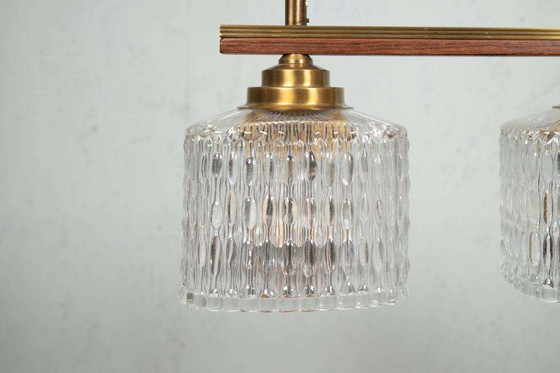 Image 1 of Vintage glazen hanglamp eettafel