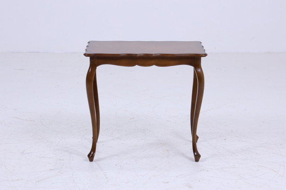 Image 1 of Vintage bijzettafel | Mid Century tafel telefoon 60s retro Chippendale