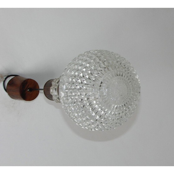 Image 1 of Vintage hanglamp van metaal en palissanderfineer, 1960