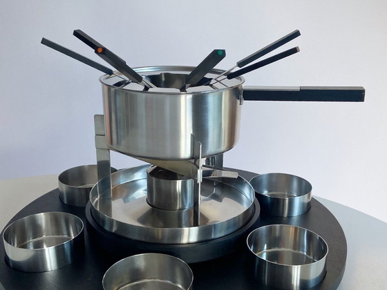 Image 1 of Grote Stelton Fondue Set van Peter Holmblad Denemarken