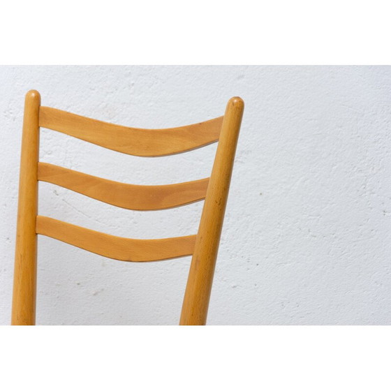 Image 1 of Set van 4 mid century eetkamerstoelen van Jitona, Tsjecho-Slowakije 1960