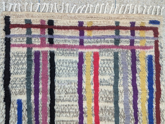 Image 1 of Berber Vloerkleed - 250 Cm X 151 Cm - Gekleurde Wol