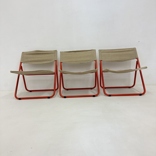 Vintage Ikea Cox Door Niels Gammelgaard Vouwstoelen , 1978