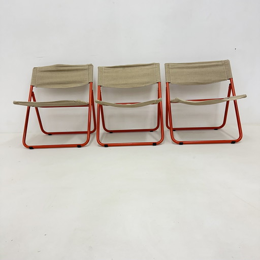 Vintage Ikea Cox Door Niels Gammelgaard Vouwstoelen , 1978