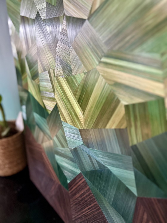 Image 1 of Schilderij Primavera - Marqueterie De Paille/Ébène De Macassar