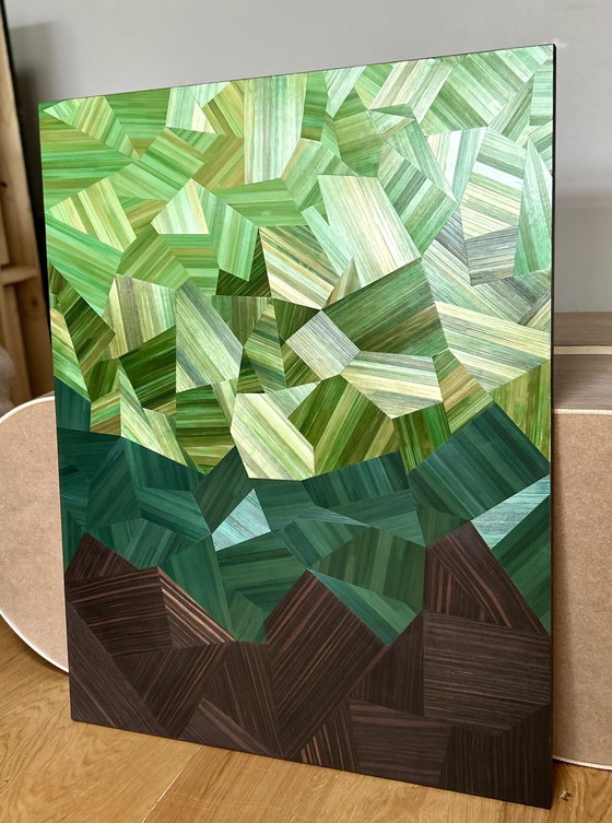 Image 1 of Schilderij Primavera - Marqueterie De Paille/Ébène De Macassar