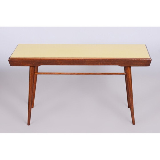 Image 1 of Mid-eeuwse salontafel met draaibaar blad, Tsjechië 1950