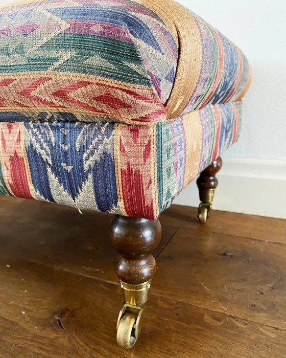 Image 1 of Vintage hocker op wielen