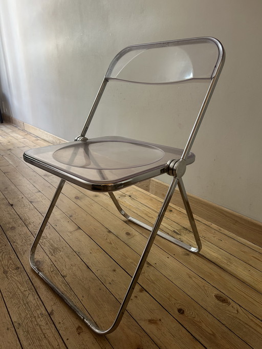 4x Plia Folding Chairs Giancarlo Piretti Voor Castelli