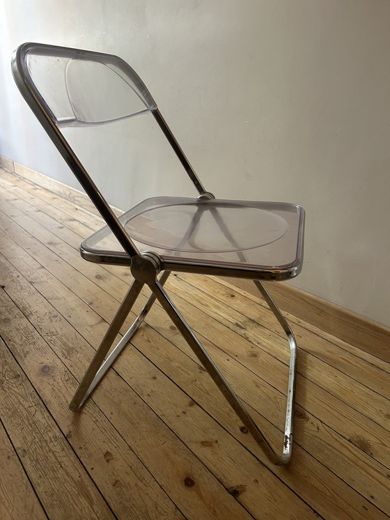 Image 1 of 4x Plia Folding Chairs Giancarlo Piretti Voor Castelli