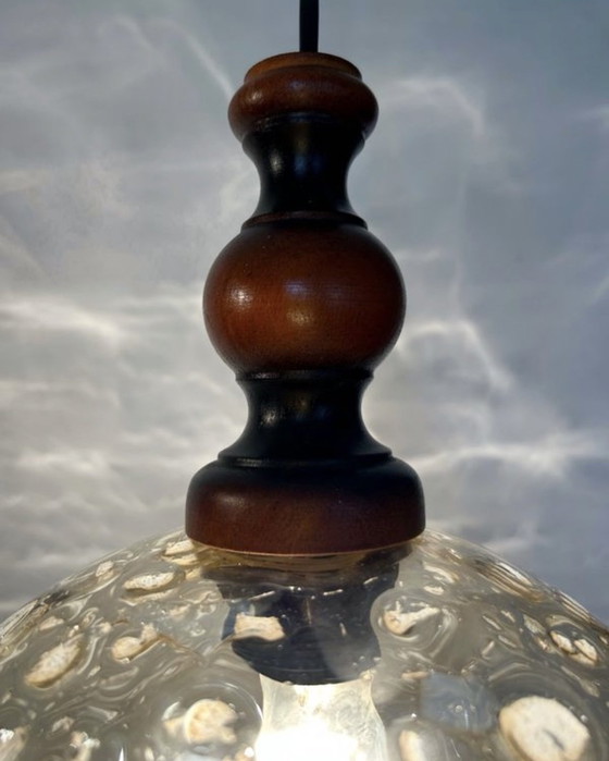 Image 1 of Kroonluchter van Murano, jaren 70 geblazen glas