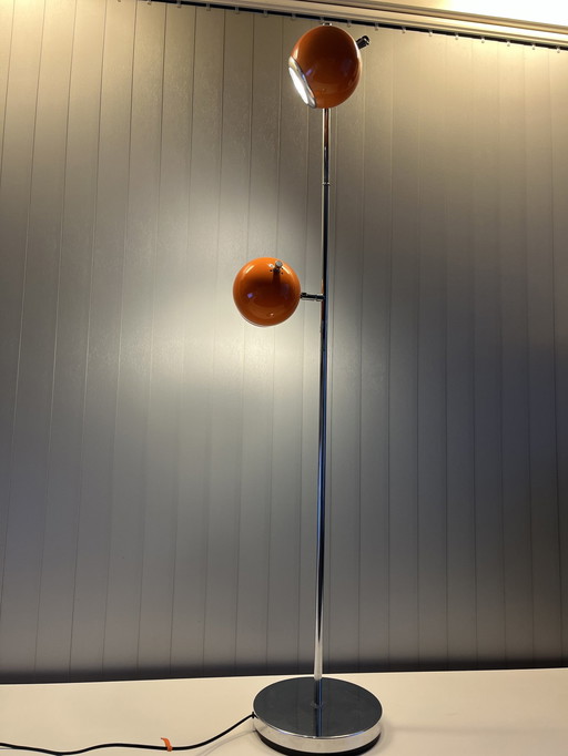 Leitmotiv Eyeball Vloerlamp 2 Oranje Bollen