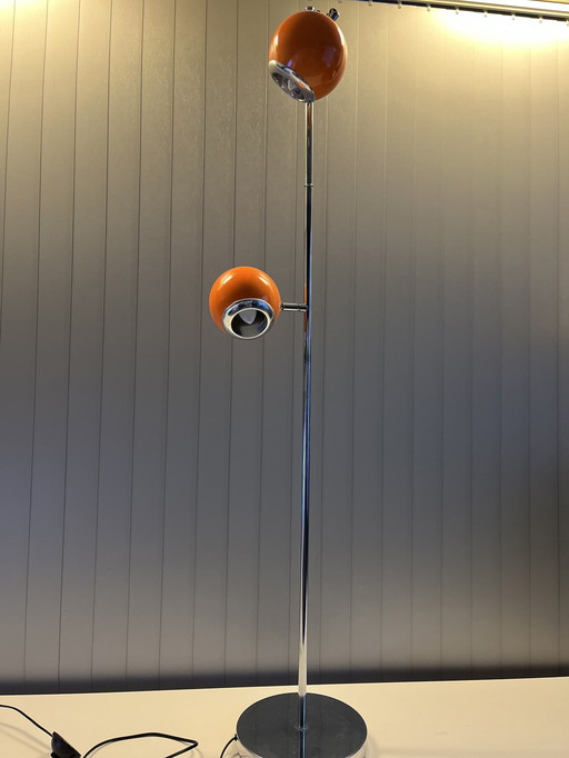 Leitmotiv Eyeball Vloerlamp 2 Oranje Bollen